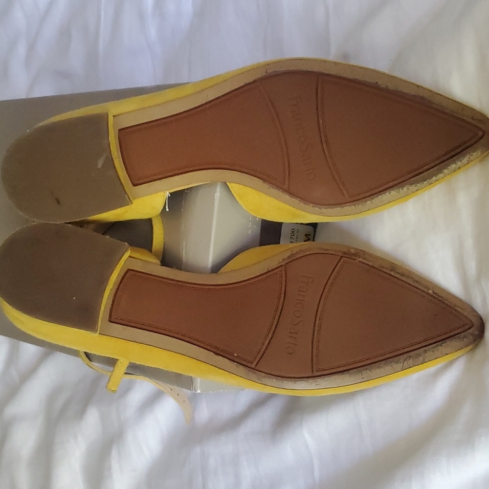 Franco Sarto yellow flat shoe sz 9M - Picture 7 of 9